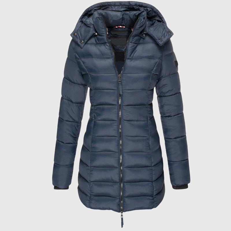 Coraline Longline Hooded Puffer Jacket