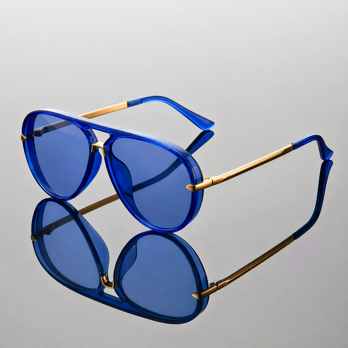 Elite Double-Bridge Aviator Sunglasses