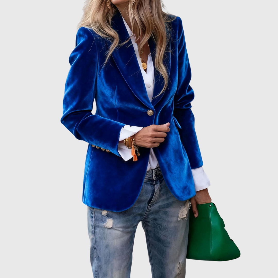 Helene Classic One-Button Blazer