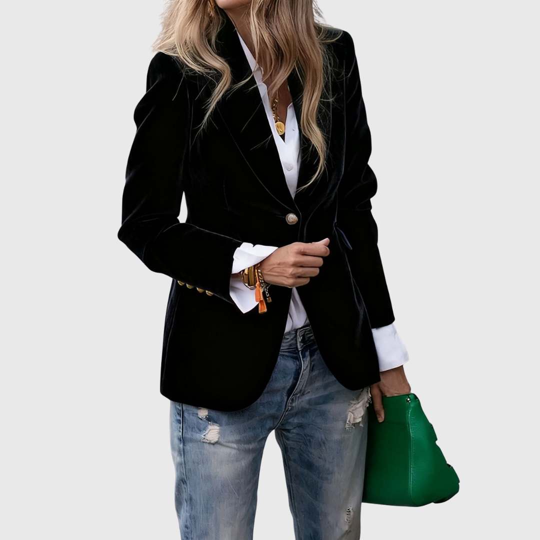 Helene Classic One-Button Blazer