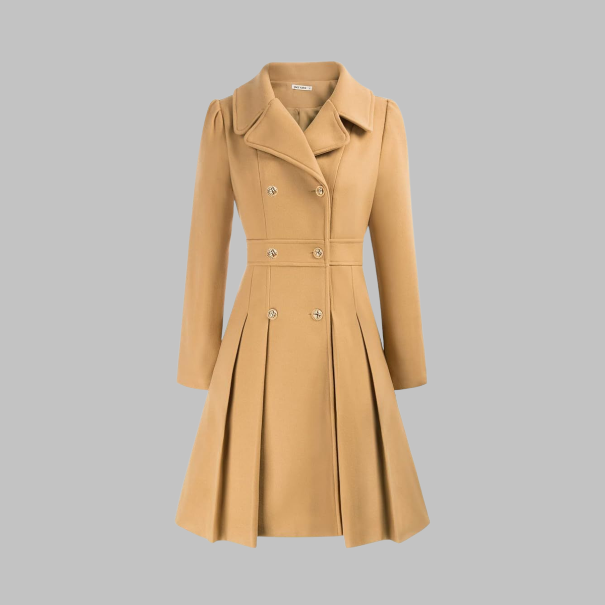 Emmeline Tailored Double-Breasted Coat
