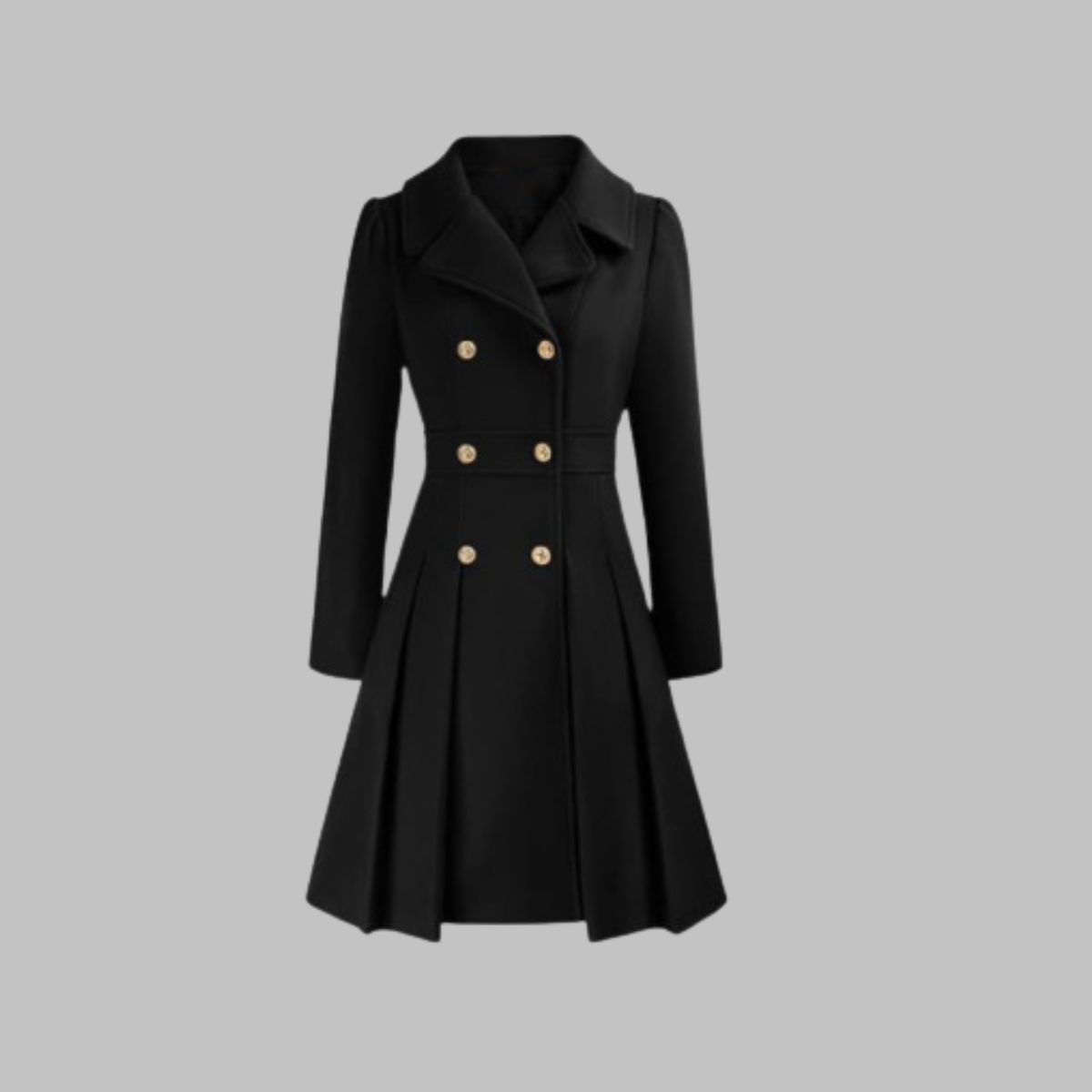 Emmeline Tailored Double-Breasted Coat