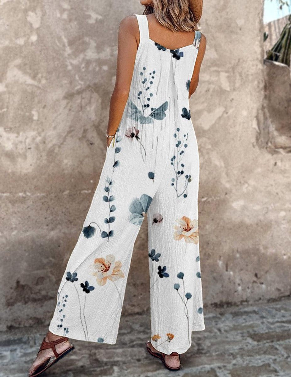 Aless Voss Bohemian Floral Jumpsuit