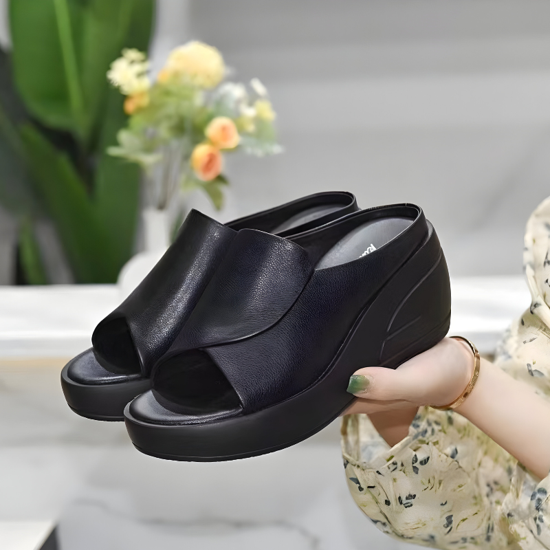 Ebony Comfort Platform Sandals