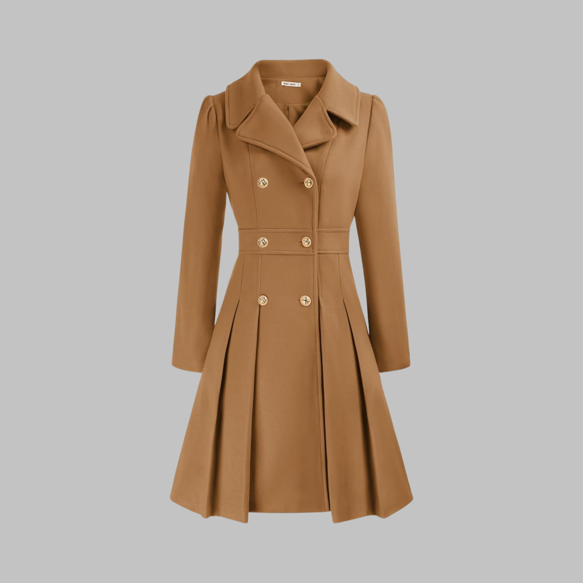 Emmeline Tailored Double-Breasted Coat