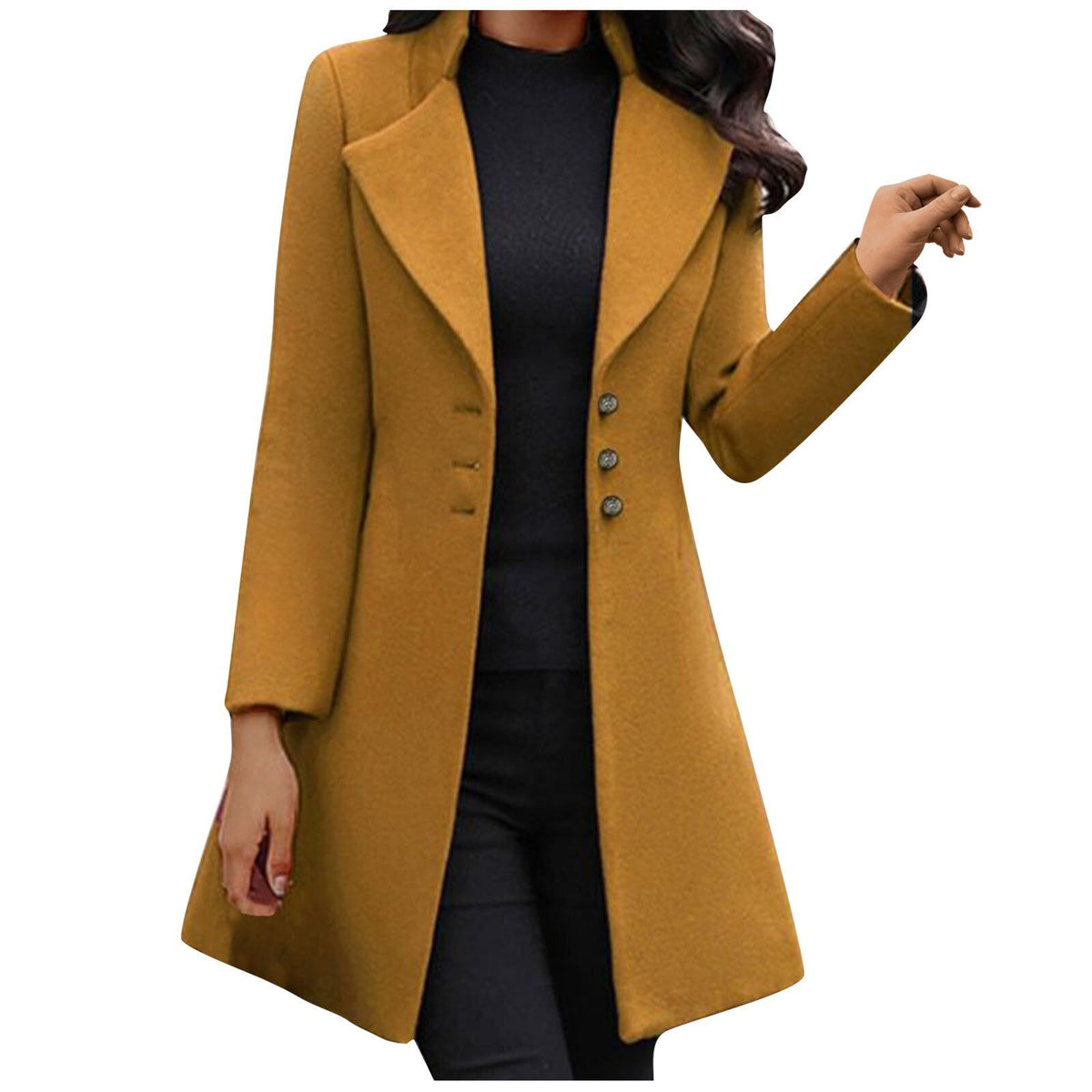Estella Tailored Button-Front Coat