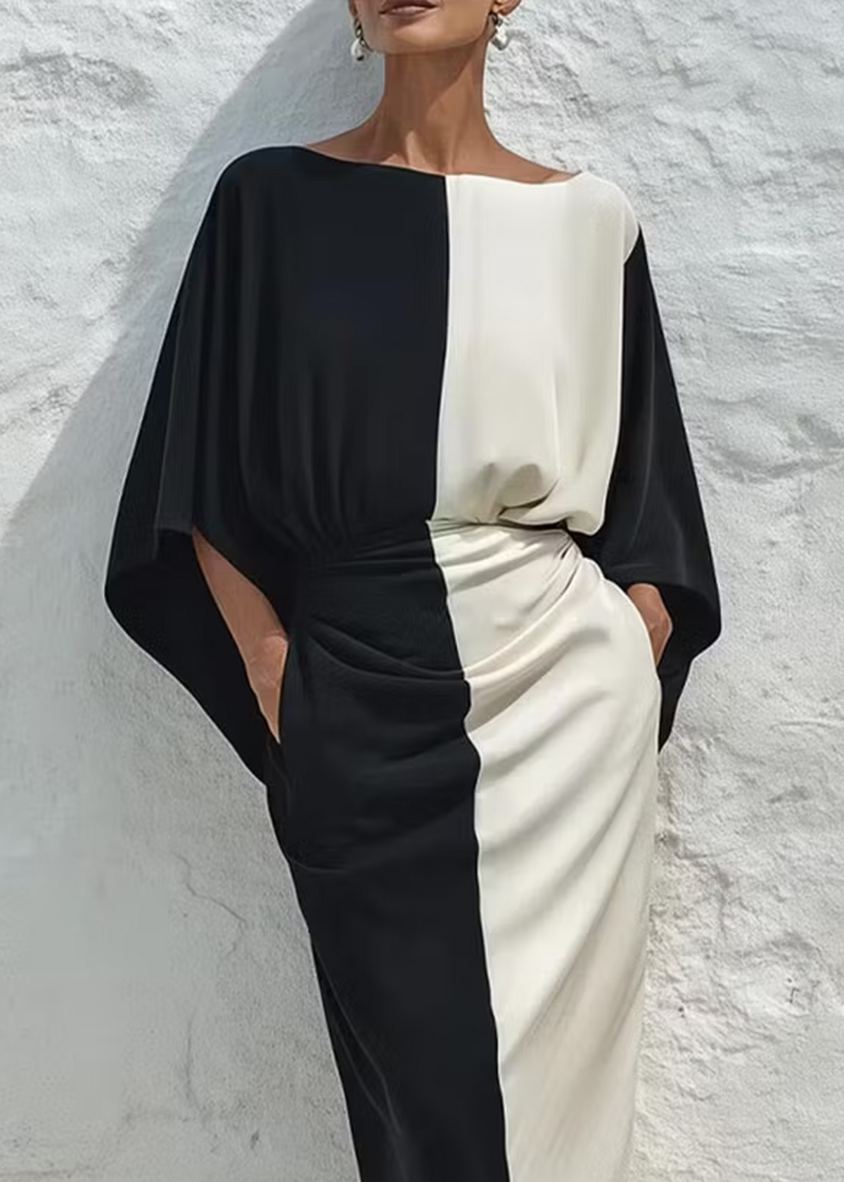 Camilla Colour-Block Top & Midi Skirt Set
