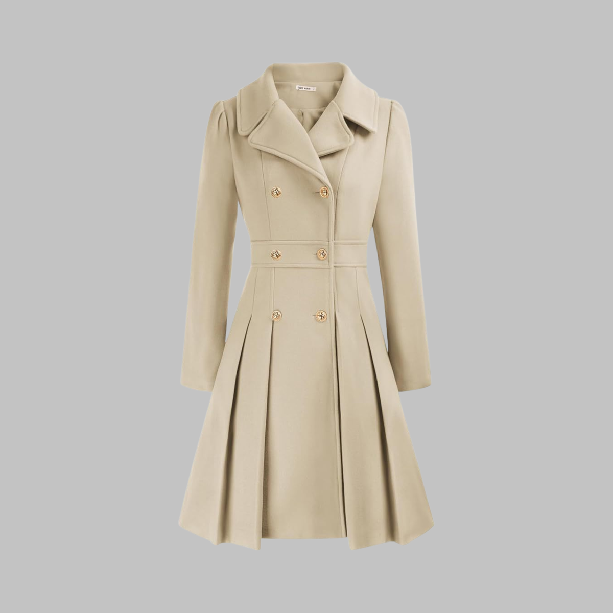 Emmeline Tailored Double-Breasted Coat