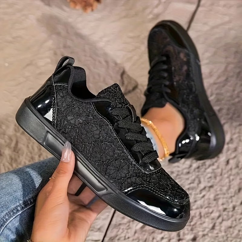 Elite Floral Lace Trainers
