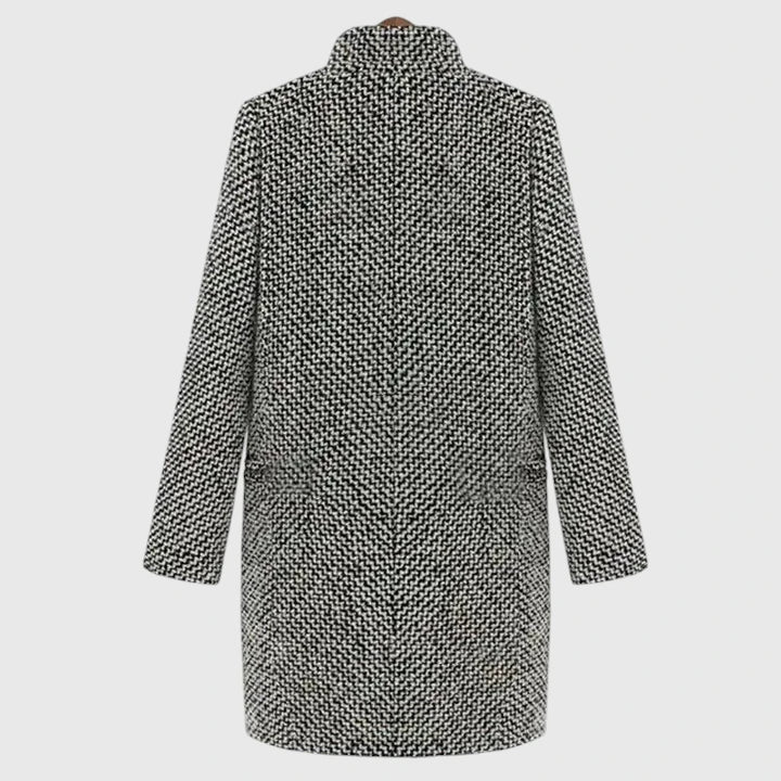 Dorothea Houndstooth Longline Coat