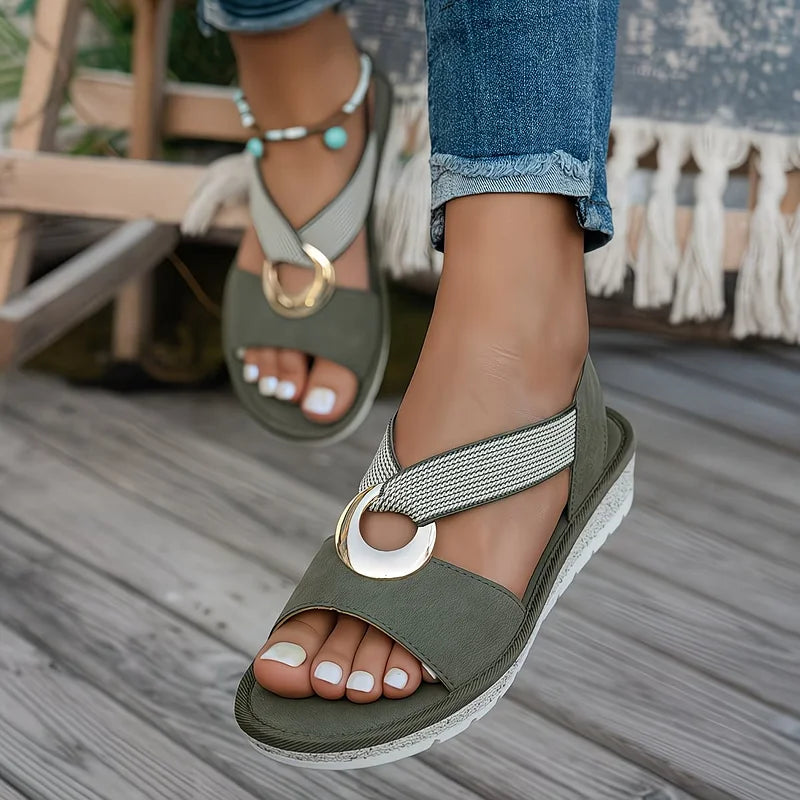 Alma Comfort Cross-Strap Sandals