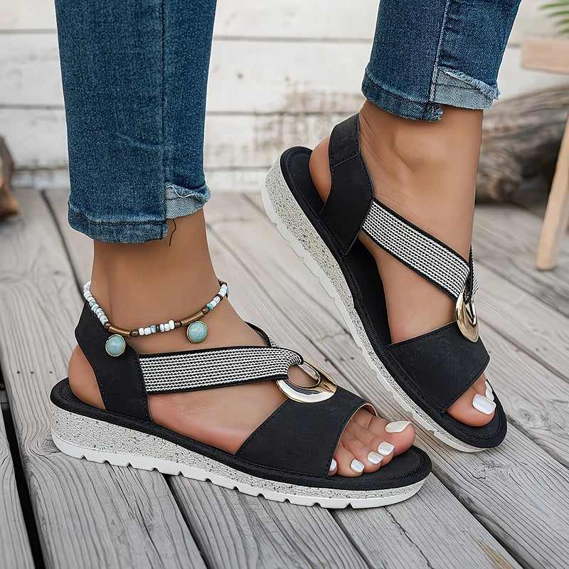 Alma Comfort Cross-Strap Sandals