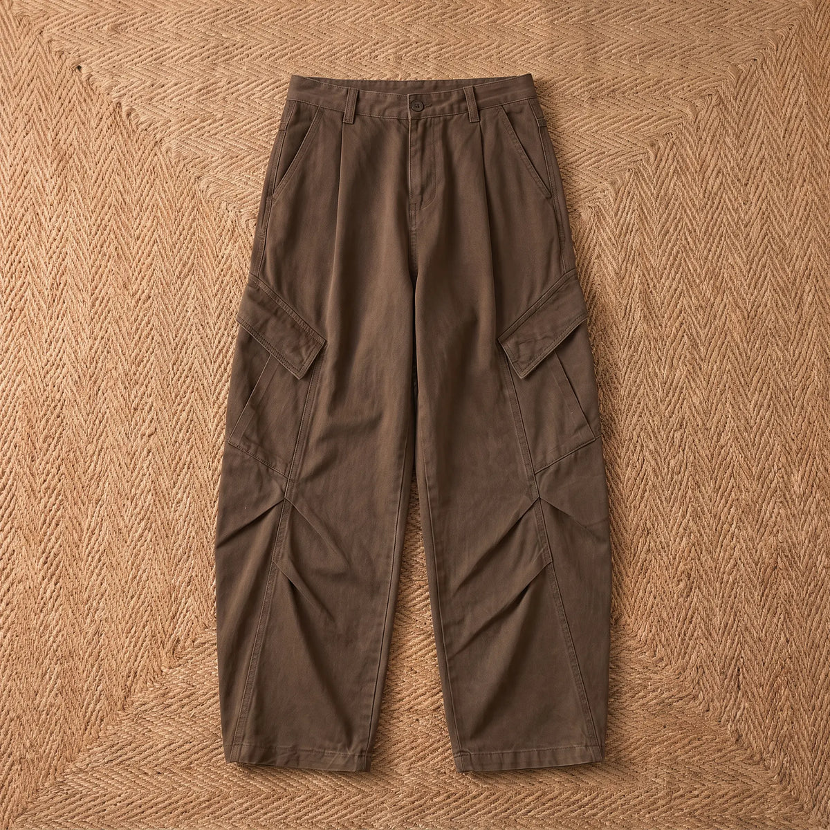 Whitmore Relaxed Cotton Cargo Trousers