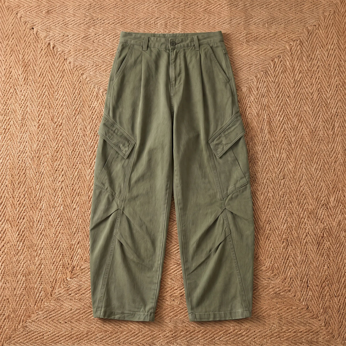 Whitmore Relaxed Cotton Cargo Trousers