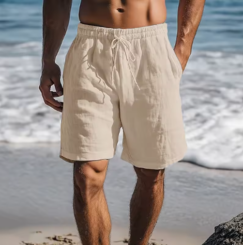 Men’s Cotton & Linen Casual Shorts