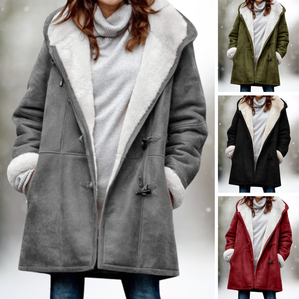 Blythe Fleece-Lined Hooded Jacket