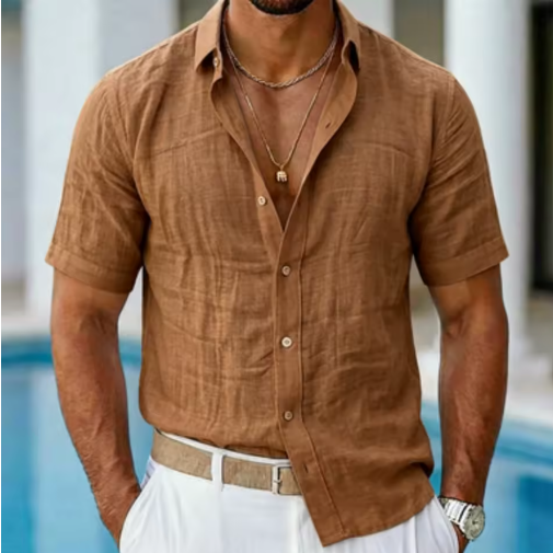 Riviera Linen-Look Shirt