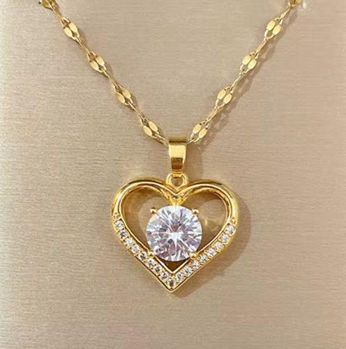 Radiant Heart Pendant Necklace