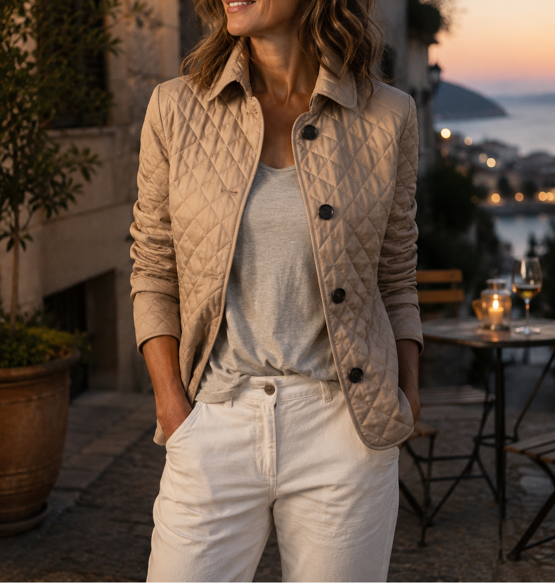 Verity Diamond-Quilted Jacket