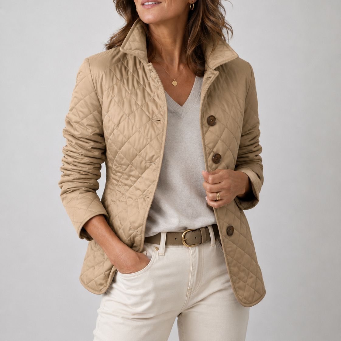 Verity Diamond-Quilted Jacket