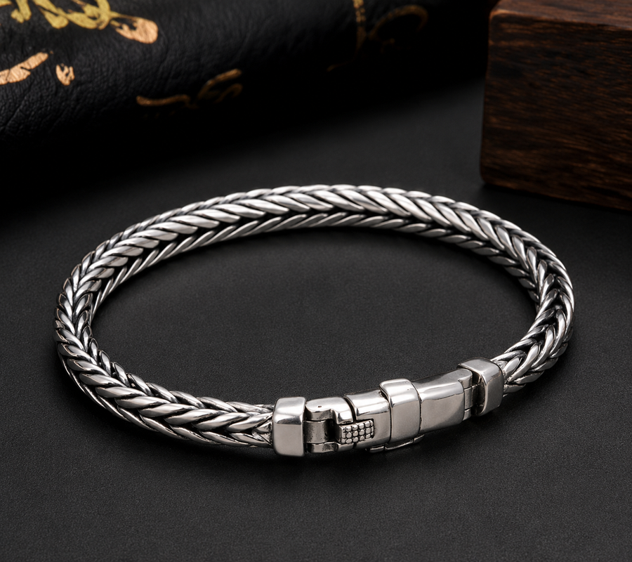 Imperial Braided Stainless Steel Bracelet