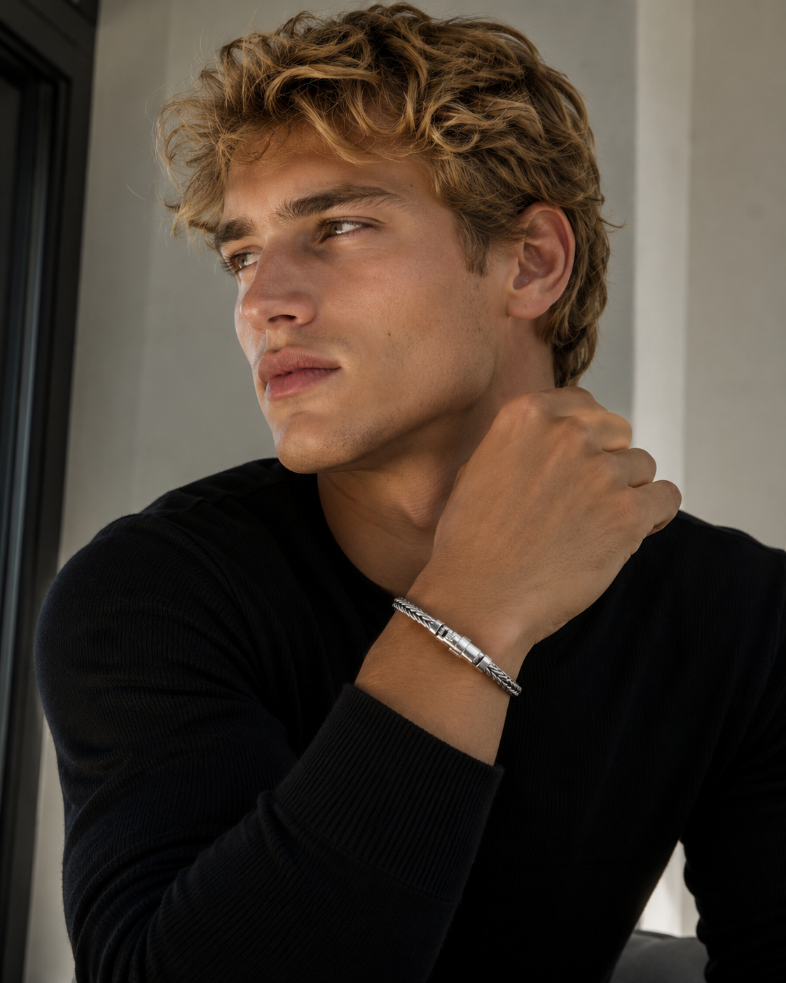 Imperial Braided Stainless Steel Bracelet