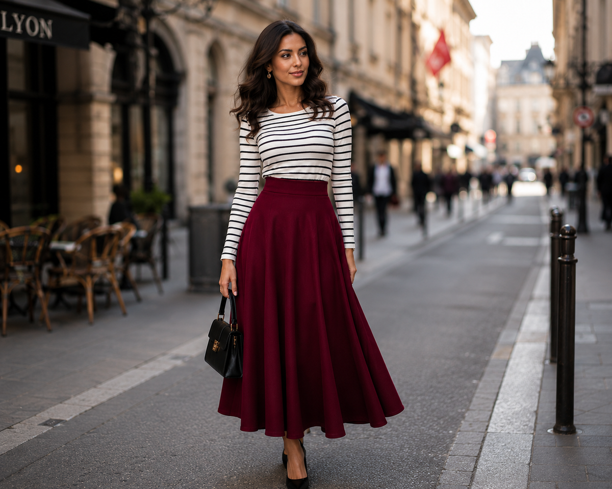Elise High-Waisted Maxi Skirt