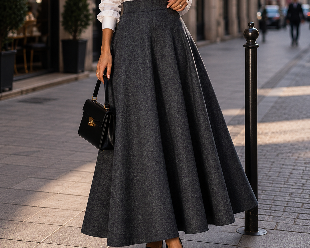 Elise High-Waisted Maxi Skirt