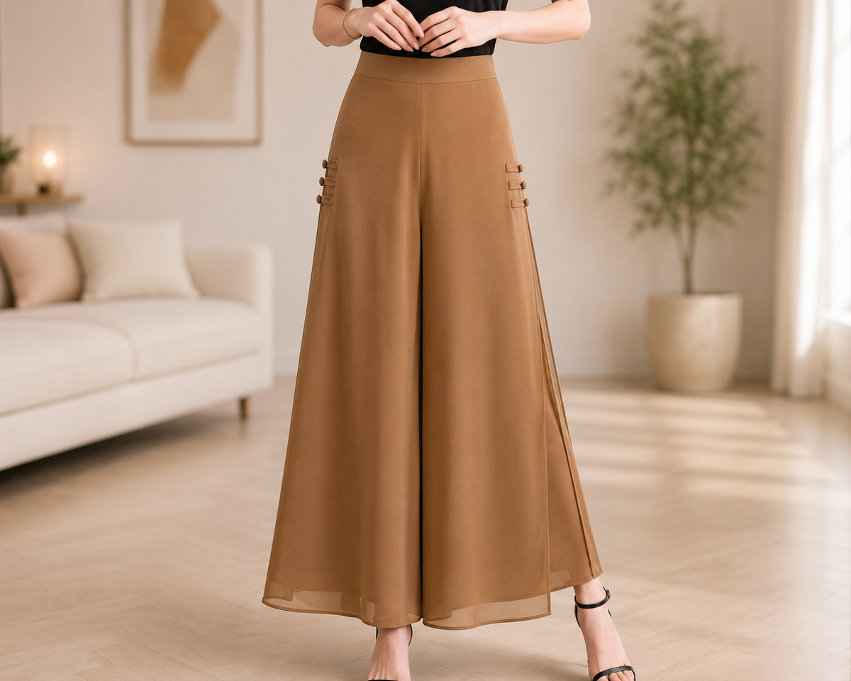 Naryn High-Waisted Palazzo Trousers