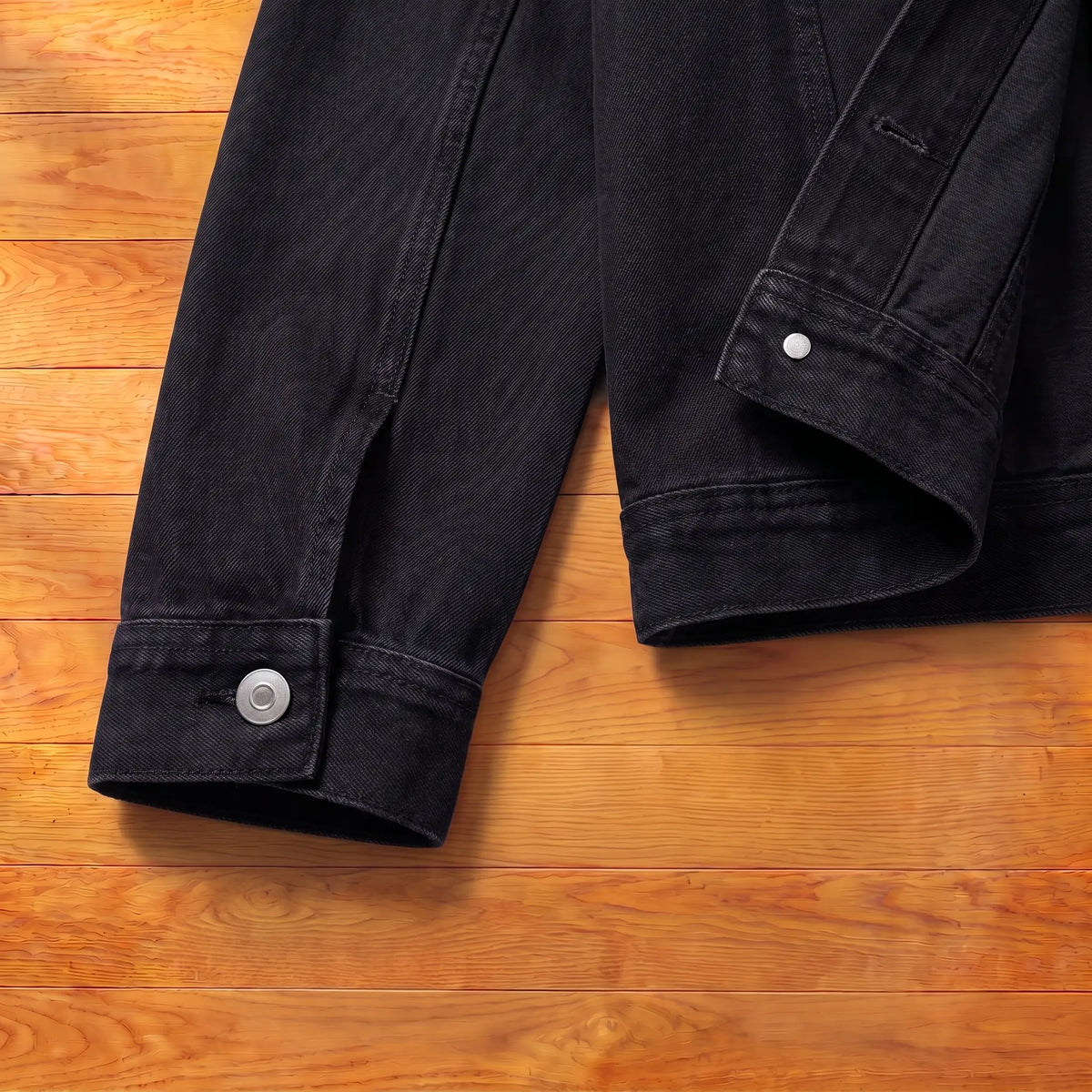 Cranford Detachable-Hood Denim Jacket