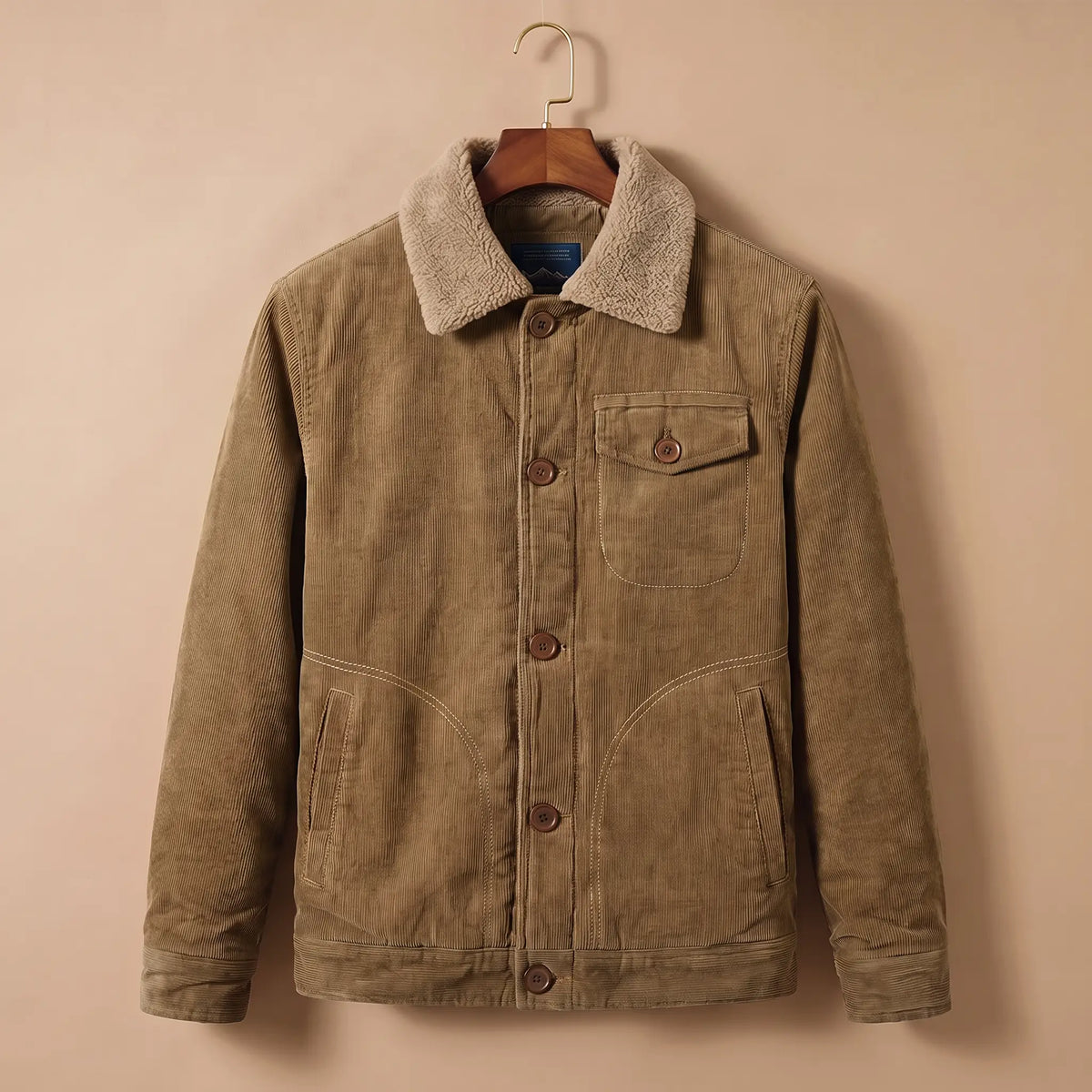 Bexley Fleece-Collar Trucker Jacket