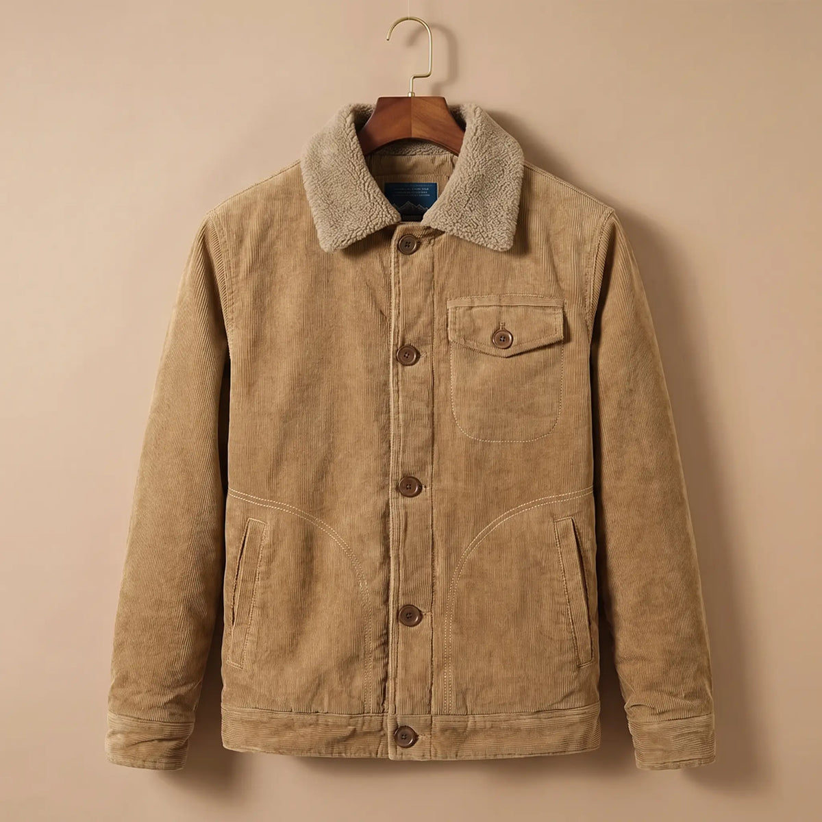 Bexley Fleece-Collar Trucker Jacket