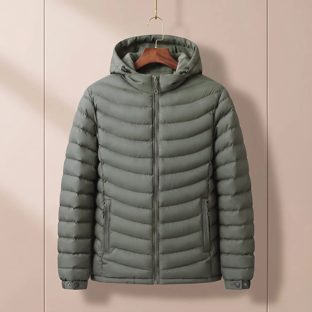 Cairn Fleece-Hood Puffer Jacket