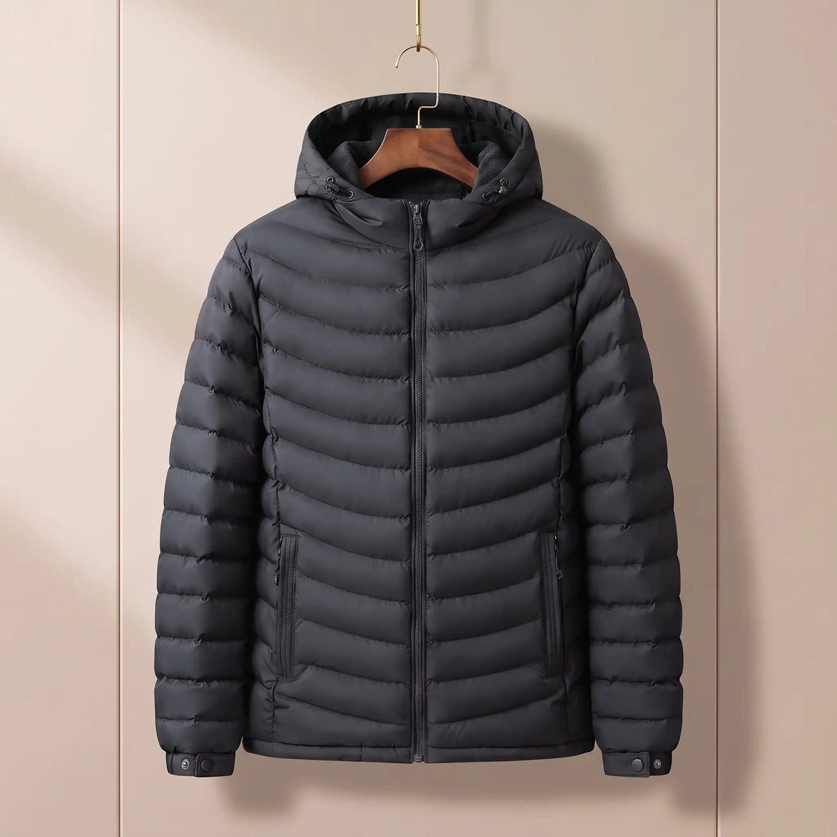Cairn Fleece-Hood Puffer Jacket