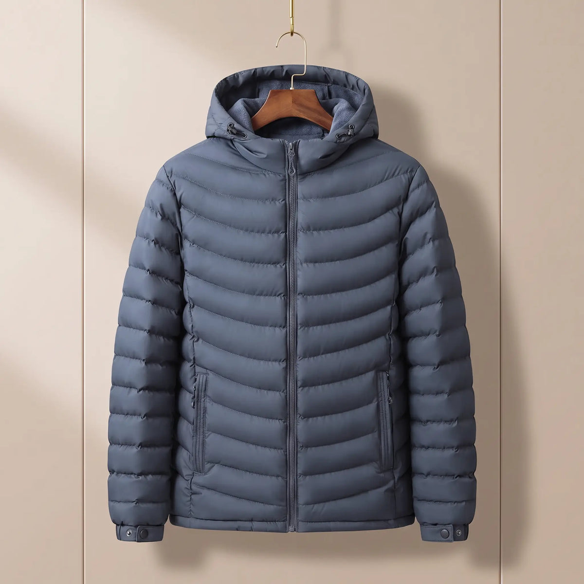 Cairn Fleece-Hood Puffer Jacket