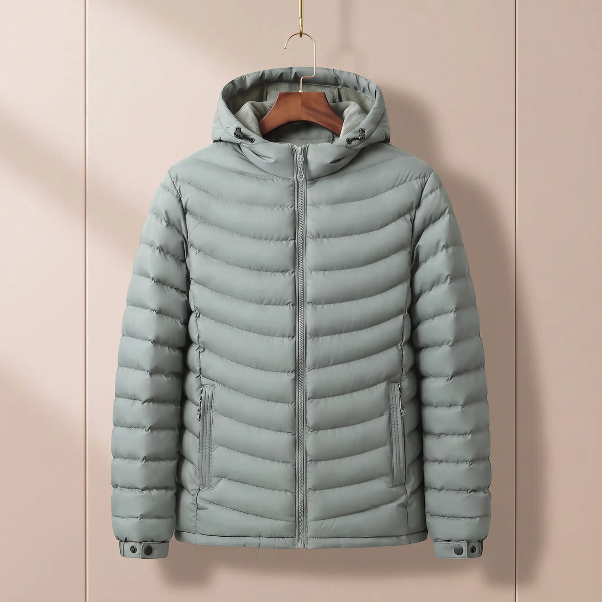 Cairn Fleece-Hood Puffer Jacket