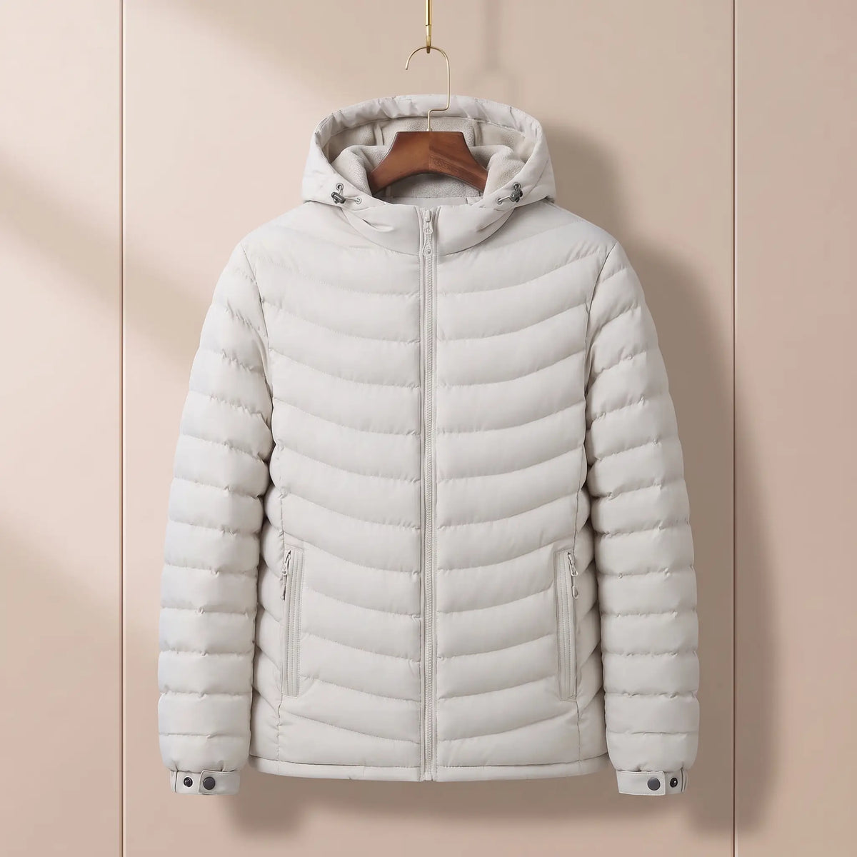 Cairn Fleece-Hood Puffer Jacket