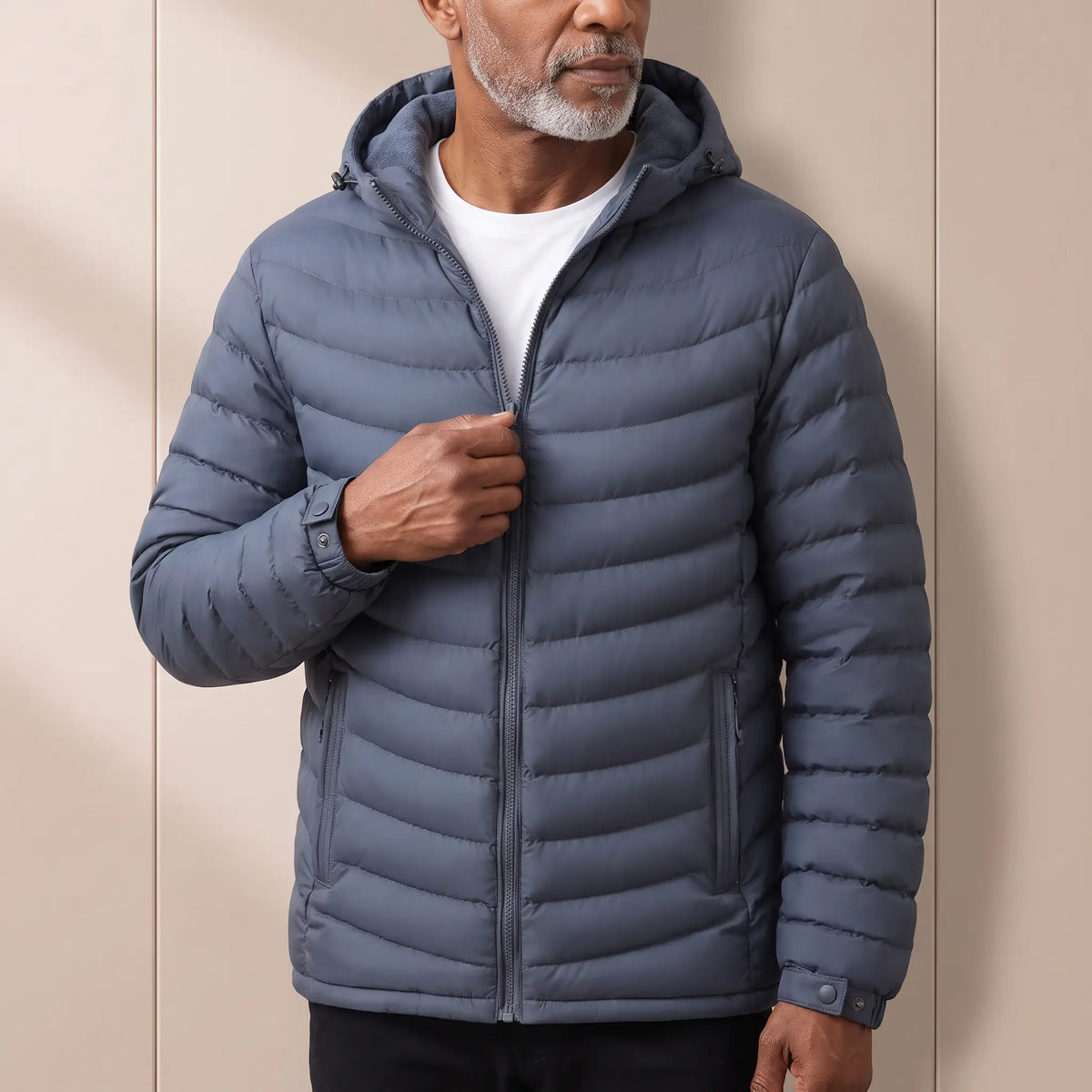 Cairn Fleece-Hood Puffer Jacket