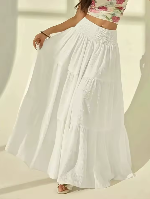 Boho Tiered Maxi Skirt