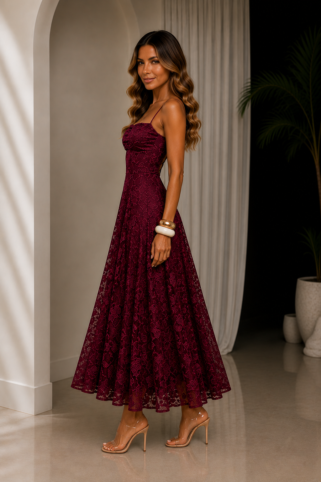 Jacquard Maxi Dress
