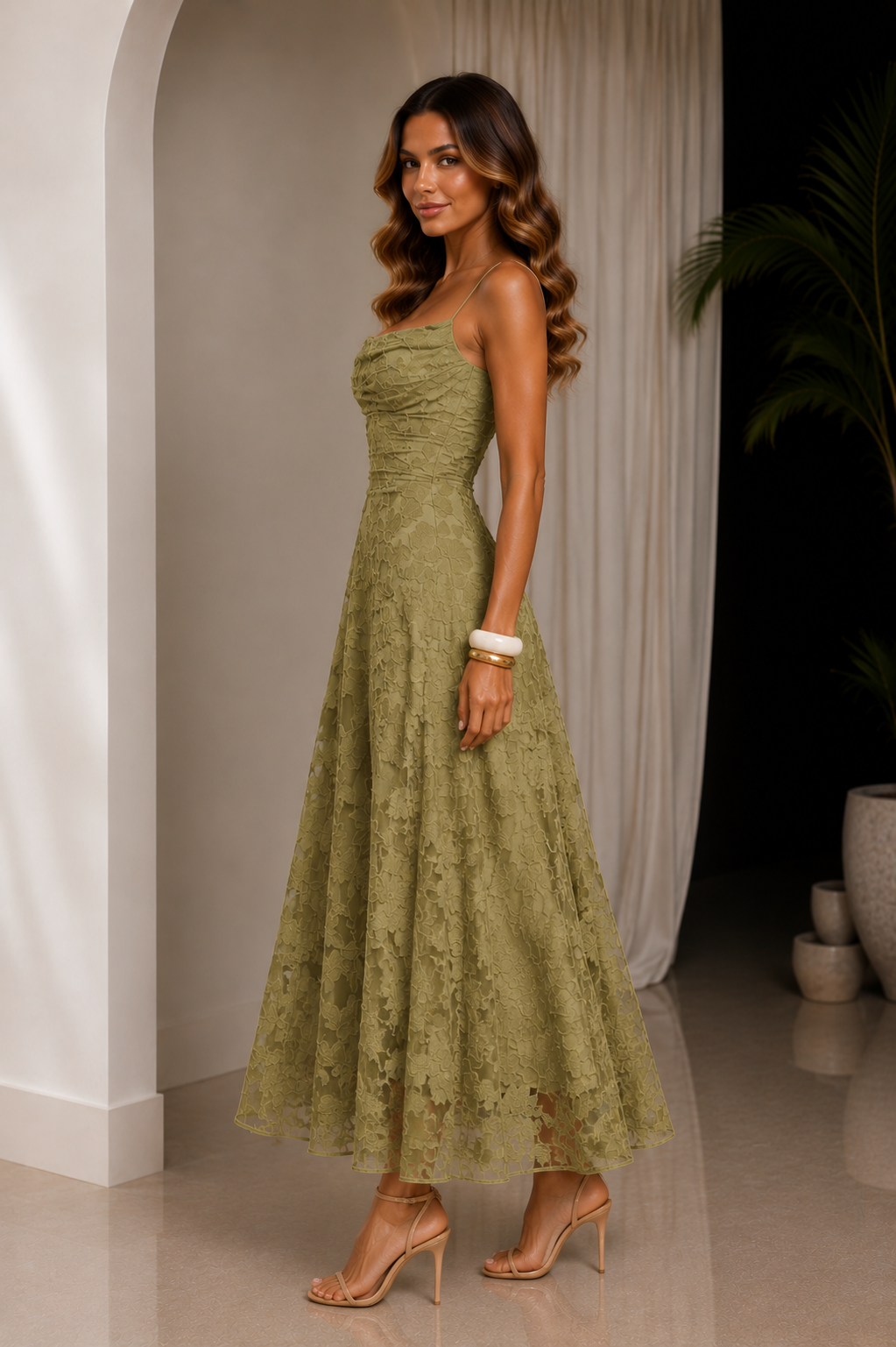 Jacquard Maxi Dress