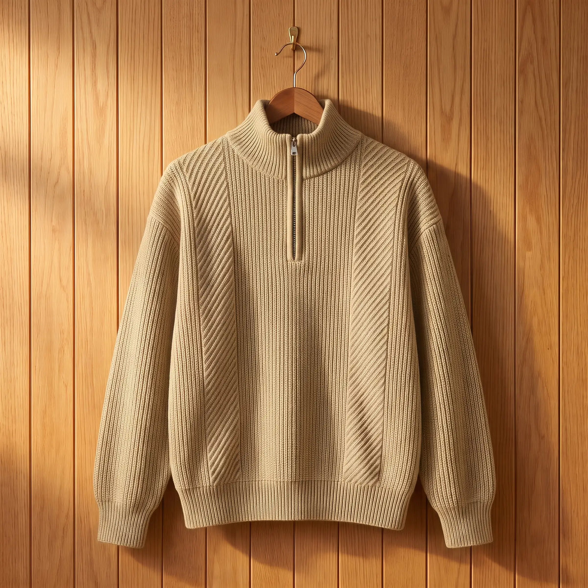 Somerton Textured Half-Zip Jumper