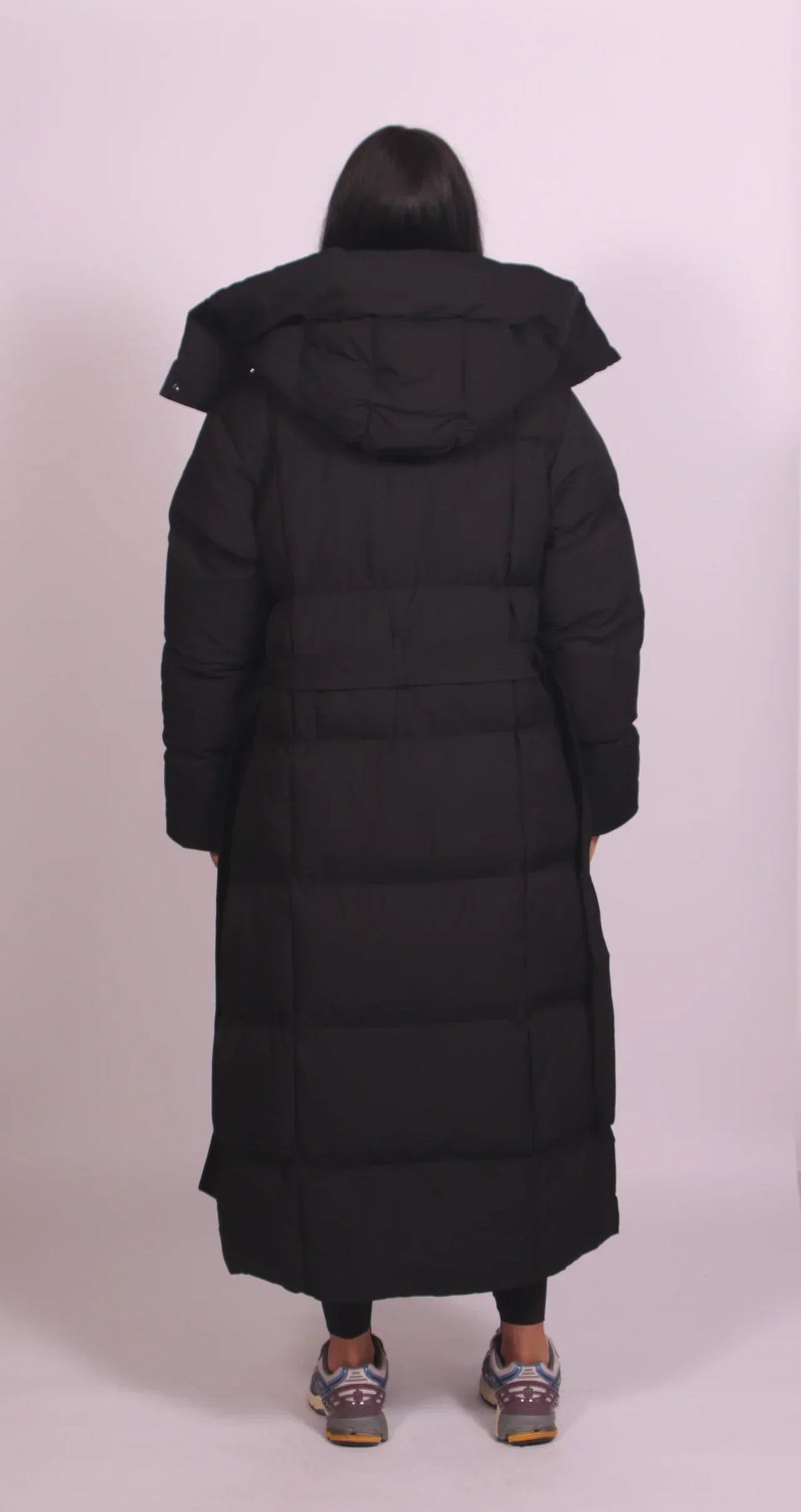 Georgina Belted Hooded Puffer Coat