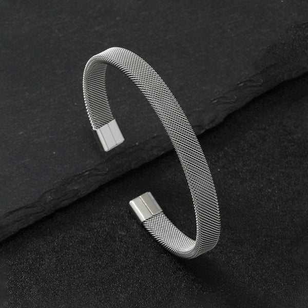 Atlas Stainless Steel Mesh Bracelet
