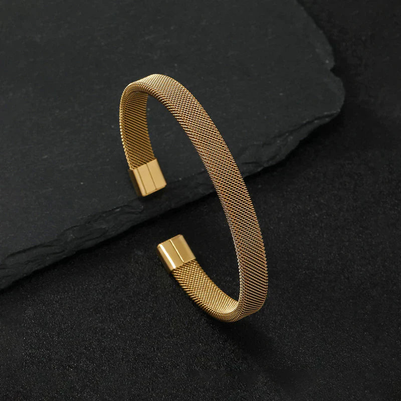 Atlas Stainless Steel Mesh Bracelet