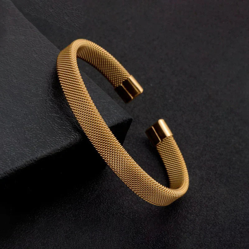 Atlas Stainless Steel Mesh Bracelet