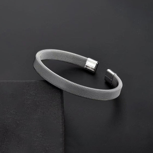Atlas Stainless Steel Mesh Bracelet