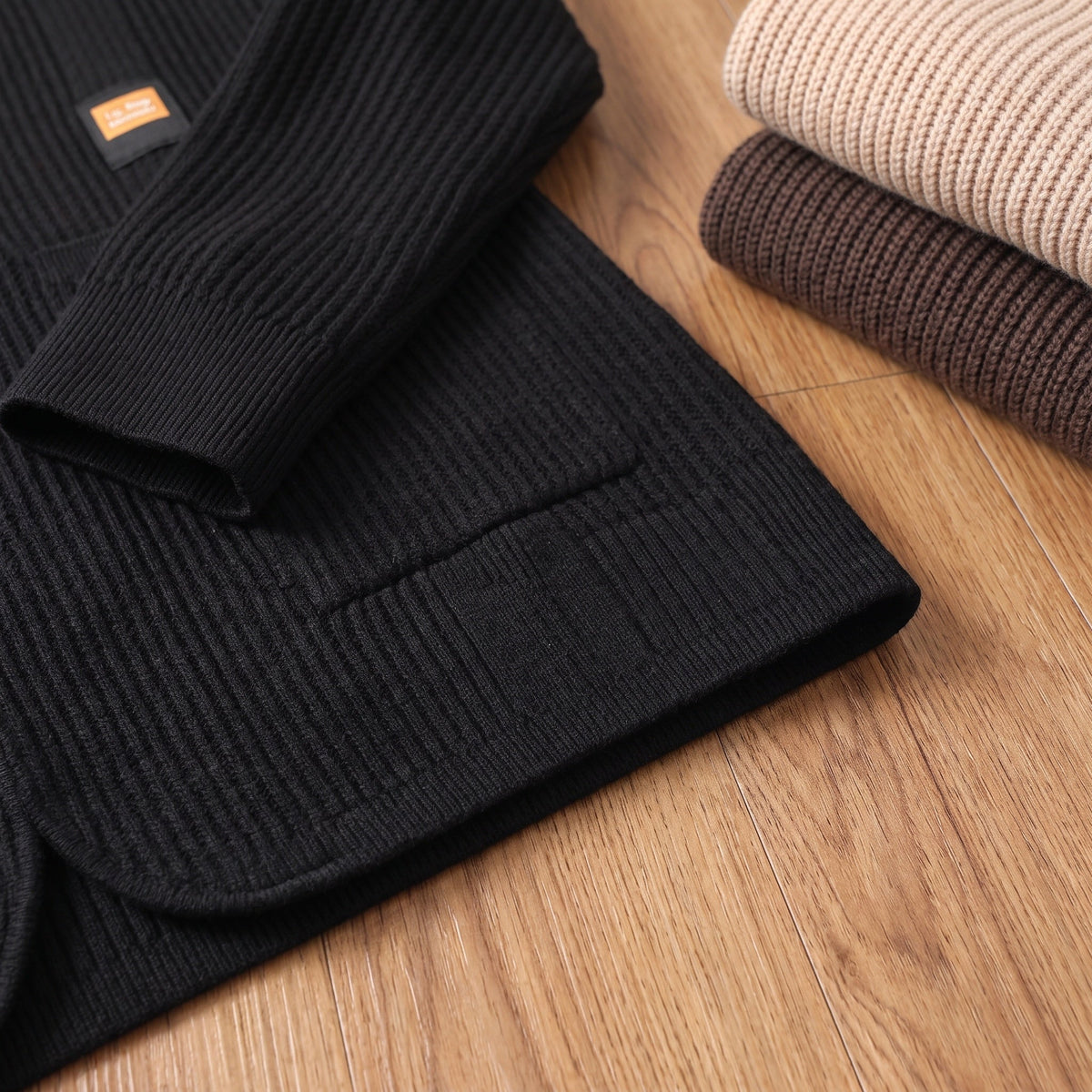 Marden Notched-Lapel Knit Cardigan