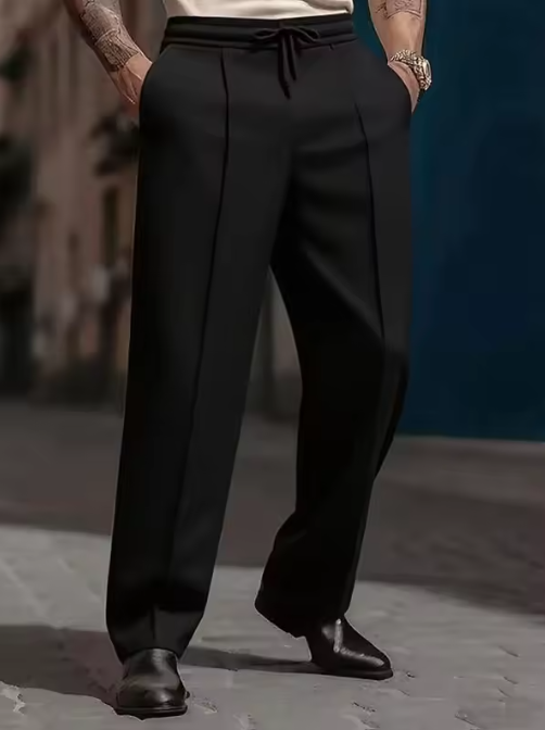Men’s Straight-Leg Casual Trousers