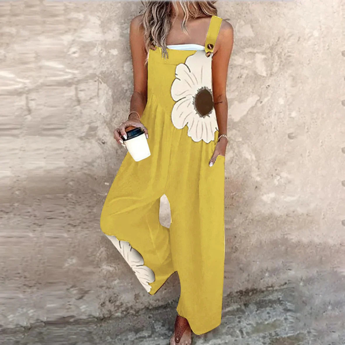 Aless Voss Bohemian Floral Jumpsuit